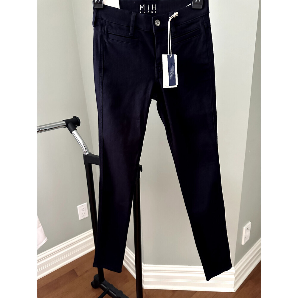 MiH Jeans Women's Ellsworth High Rise Skinny Leg Jeans Dark Indigo Size 24 $275